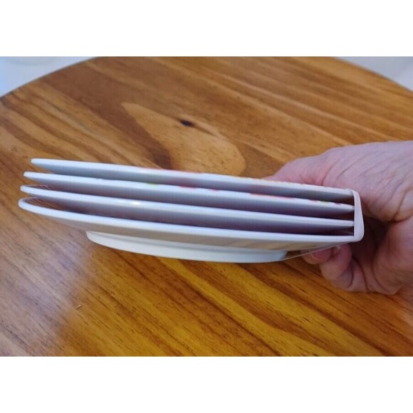 HD Designs Outdoors Melamine 6” Appetizer Dessert Tapas Plates Lot of 8 - Picture 6 of 8